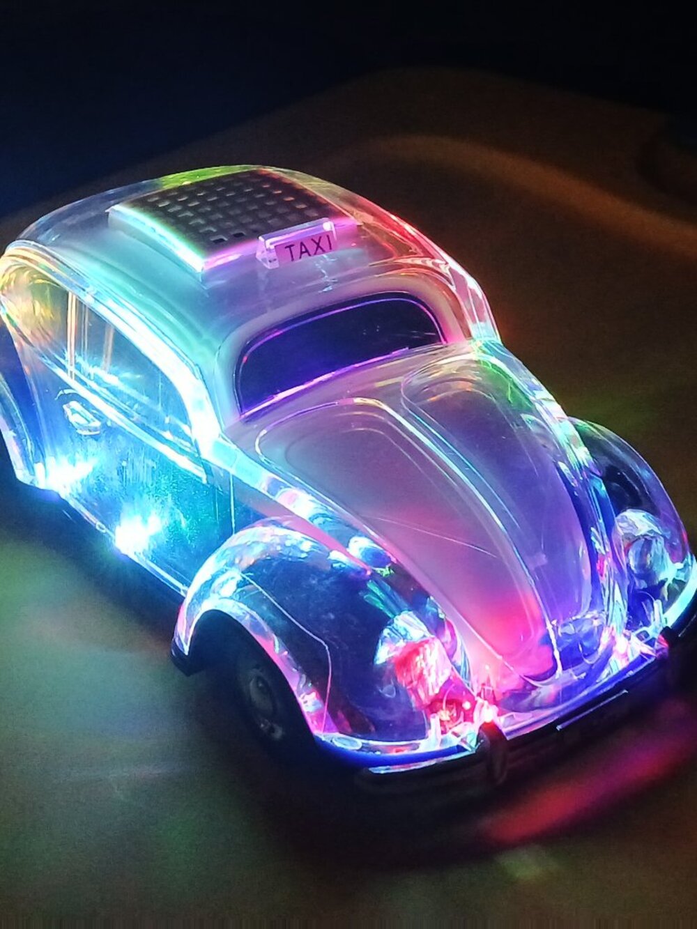 Volkswagen Beetle Blue Speaker BT Indoor/Outdoor Portable USB Port/AUX Input NEW
